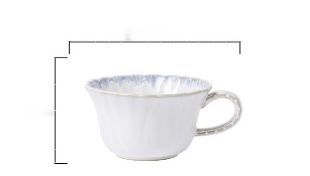 Smoke Blue Kiln-turned Palace-style Afternoon Tea Ceramic Coffee Saucer, Stylish Black Tea, Coffee, And Milk Cup_maomaolike.com