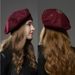 Hot Sale YLWHJJ new Women's Fashion Solid Color Wool Knitted Berets With Rhinestones Ladies French Artist Beanie Beret Hat_maomaolike.com