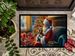 Yorkshire Terrier Yorkie And Santa Claus Doormat Front Door Mat Indoor Outdoor Rugs For Entryway, Non Slip Washable Low Pile, 24H X 36W_maomaolike.com