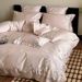 Autumn Winter 100S Long Staple Brushed Four-Piece Set American Floral Embroidery Pure Cotton Warm Duvet Cover Bedding_maomaolike.com