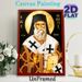 Saint Nektarios Orthodox Religious Painting Poster, Traditional Gilded Icon Style Poster, Serene Spiritual Decor Piece, Suitable For Home Prayer Areas_maomaolike.com