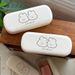 Unisex Glasses Case Cream cartoon puppy storage case Cute portable anti-pressure glasses girl style_maomaolike.com