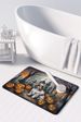 Cavalier Spaniel Spooky Halloween Memory Foam Kitchen Mat Machine Washable Anti-Fatigue Mat Cushion Comfort Bath Mat Or Kitchen Rug_maomaolike.com
