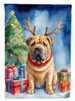 Shar Pei Christmas Reindeer Garden Flag Mailbox Flag Decorative Yard Flag Banner Outside Patio Artwork Yard Flower Beds, Garden Size, Multicolor_maomaolike.com
