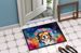 Bernese Mountain Dog Hippie Dawg Doormat Front Door Mat Indoor Outdoor Rugs For Entryway, Non Slip Washable Low Pile, 24H X 36W_maomaolike.com