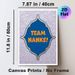 Team Nanke Themed Painting Poster, Elegant Paisley Patterned Poster, Lavender-toned With Silver Ornate Details And Bold Orange Lettering, Fosters Team_maomaolike.com