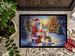 Chinese Crested And Santa Claus Doormat Front Door Mat Indoor Outdoor Rugs For Entryway, Non Slip Washable Low Pile, 24H X 36W_maomaolike.com