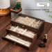 Walnut Grain Multi-layer Necklace Earrings Large Capacity New Jewelry Storage Box_maomaolike.com