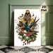 Swallow & Lily Of The Valley Painting Poster, Vibrant Vintage Tattoo Style Poster, Eye-catching Artistic Decor Suitable For Living Room, Bedroom And_maomaolike.com