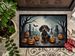 Dachshund Spooky Halloween Doormat Front Door Mat Indoor Outdoor Rugs For Entryway, Non Slip Washable Low Pile, 24H X 36W_maomaolike.com