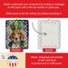 English Foxhound King Of Mardi Gras Porcelain Ornament Christmas Tree Hanging Decorations For Home Christmas Holiday, Rectangle, Gift, Multicolor_maomaolike.com