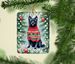 Schipperke Christmas Porcelain Ornament Christmas Tree Hanging Decorations For Home Christmas Holiday, Rectangle, Gift, Multicolor_maomaolike.com
