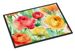 Ranunculus In Watercolor Doormat Front Door Mat Indoor Outdoor Rugs For Entryway, Non Slip Washable Low Pile, 24H X 36W_maomaolike.com