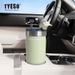 TYESO 550/710ML Portable Insulated With Straw 304 Stainless Steel Vaccum Matte Ice Coffee Tumbler For Outdoor Car Travel_maomaolike.com