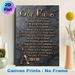 Our Father Prayer Painting Poster, Elegant Metallic Script On Dark Marble Poster, Inspirational Religious Scripture Decor Suitable For Home, Church_maomaolike.com