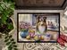 Decorating Easter Sheltie Doormat Front Door Mat Indoor Outdoor Rugs For Entryway, Non Slip Washable Low Pile, 24H X 36W_maomaolike.com