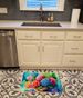 Hydrangeas In Watercolor Memory Foam Kitchen Mat Machine Washable Anti-Fatigue Mat Cushion Comfort Bath Mat Or Kitchen Rug_maomaolike.com