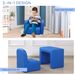 2-in-1 Convertible Table And Chair Set For Boys Girls For Boys Girls, Blue_maomaolike.com