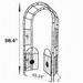 Metal Garden Arch With Doors Garden Arbor Trellis Climbing Plants Support Arch Outdoor Arch Wedding Arch Party Events Archway Black_maomaolike.com