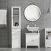 Bathroom Storage Cabinet, Tall Bathroom Cabinet, Narrow Linen Tower_maomaolike.com