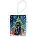 Black Cocker Spaniel Christmas Reindeer Porcelain Ornament Christmas Tree Hanging Decorations For Home Christmas Holiday, Rectangle, Gift, Multicolor_maomaolike.com