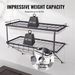 VEVOR Pot Rack Wall Mounted, 30 Inch Pot And Pan Hanging Rack, Pot And Pan Hanger With 12 S Hooks, 55 Lbs Loading Weight, Ideal For Pans, Utensils, Cookware In Kitchen_maomaolike.com