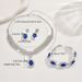 Elegant Bridal Jewelry Set Necklace Earrings With Sparkling Rhinestones Perfect For Weddings Parties_maomaolike.com
