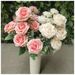 Home Ornaments 9-Headed Noble Rose Artificial Bouquet Photography Props Wedding Fake Flower Decorative Flowers Wholesale_maomaolike.com
