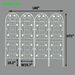 4 Pack Metal Garden Trellis 71" X 19.7" Rustproof Trellis For Climbing Plants Outdoor Flower Support Cream White_maomaolike.com