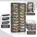 10 Tiers 40 Pairs Hard Plastic Shoe Storage Organizer Cabinet For Entryway, Large Stackable Collapsible Sneaker Shoe Box Organizer For Closet, Portable Folding Shoe Cabinet With Doors, Black_maomaolike.com