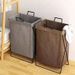 Foldable Net Red Storage Basket Household Dirty Hamper Bathroom Clothes Bin_maomaolike.com