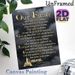 Our Father Prayer Painting Poster, Elegant Golden Script On Misty Dark Backdrop Poster, Inspirational Religious Verse Decor Ideal For Home, Church And_maomaolike.com