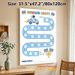 Astronaut Race Themed Reward Chart Painting Poster, Cute Cartoon Style Spaceman Driving Rocket Car On Track Poster, Practical Progress-tracking Option_maomaolike.com