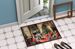 Keeshond Cozy Christmas Doormat Front Door Mat Indoor Outdoor Rugs For Entryway, Non Slip Washable Low Pile, 24H X 36W_maomaolike.com