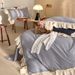 Wholesale INS French Retro Ruffled Pure Four-Piece Princess Style Full Yarn-Dyed Washed Cotton 4-Piece Set_maomaolike.com