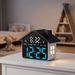 Minimalist House Shape Digital Alarm Clock, LED Night Light Simple Creative Electronic Bedside Lampu Jam Hiasan Bilik Tidur Hadiah Rumah_maomaolike.com