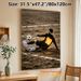 Soccer Player Painting Poster, Dynamic Illustrated Soccer Player Sliding For Ball Poster, Eye-catching Glowing Number 10 And Cleats, Ideal For Game_maomaolike.com