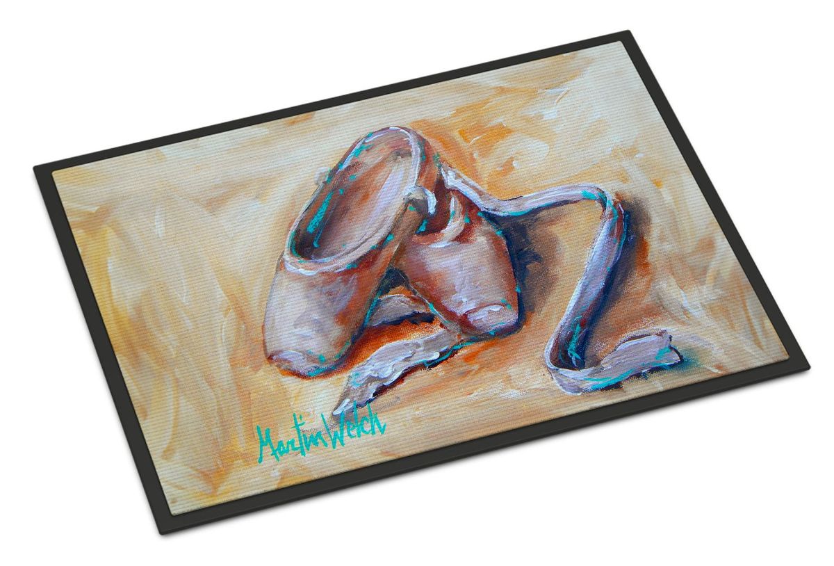 Toe Toe Ballet Shoes Doormat Front Door Mat Indoor Outdoor Rugs For Entryway, Non Slip Washable Low Pile, 24H X 36W_maomaolike.com