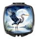 Blue Heron Under The Moonlight Compact Mirror Decorative Travel Makeup Mirror For Women Girls Gifts Pocket Makeup Mirror Folding Handheld_maomaolike.com