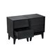 2 Set Nightstands Features Vintage-style And Bevel Design, Made Of MDF, Mid Century Modern Nightstand, Night Stand For Bedroom_maomaolike.com