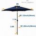 9FT TILT UMBRELLA With Navy Blue Fabric_maomaolike.com