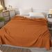 100% Cotton Waffle Weave Blanket - Summer Weight Throw Sofa/Bed Multi-Use Lightweight Cover For Nap Travel & Air_maomaolike.com