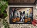 Papillon Spooky Halloween Doormat Front Door Mat Indoor Outdoor Rugs For Entryway, Non Slip Washable Low Pile, 24H X 36W_maomaolike.com
