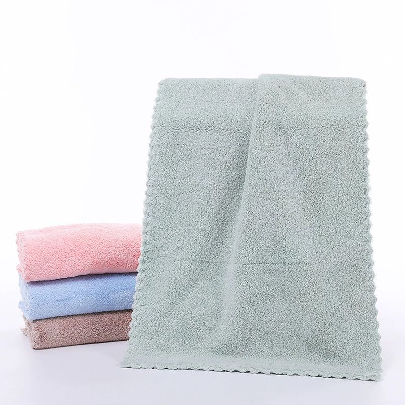 Micro Fiber Towel Solid Color Square Towel Soft Thickened Absorbent Quick Dry Home Bath Towel_maomaolike.com