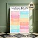 Bilingual Months Of The Year Painting Poster, Pastel-colored Clear Bilingual Text Poster, Supports Spanish And English Month Learning, Suitable For_maomaolike.com