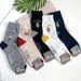 Cute Mid Waist Cotton Socks Autumn Cotton Sweat Absorbent Breathable Fashion Socks_maomaolike.com
