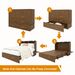 Murphy Bed Cabinet, Queen Murphy Bed With USB And Charging Ports, Murphy Bed Cabinet With Drawer Includes Storage Cabinet, Murphy Bed Queen Suit For Guest Room, Reddish-Brown Cabinet Bed -- 2 Packages_maomaolike.com