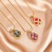 Vintage Enamel Colorful Easter Egg Pendant Eggshell Locket Openable Charm Necklace Fashion Jewelry Party Gift For Women_maomaolike.com