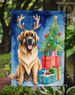 Leonberger Christmas Reindeer Garden Flag Mailbox Flag Decorative Yard Flag Banner Outside Patio Artwork Yard Flower Beds, Garden Size, Multicolor_maomaolike.com