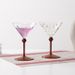Creative Fresh Colorful Polka Dot Red Home Use Tall Cocktail Champagne Glass Vintage Sweet Wine Cup_maomaolike.com